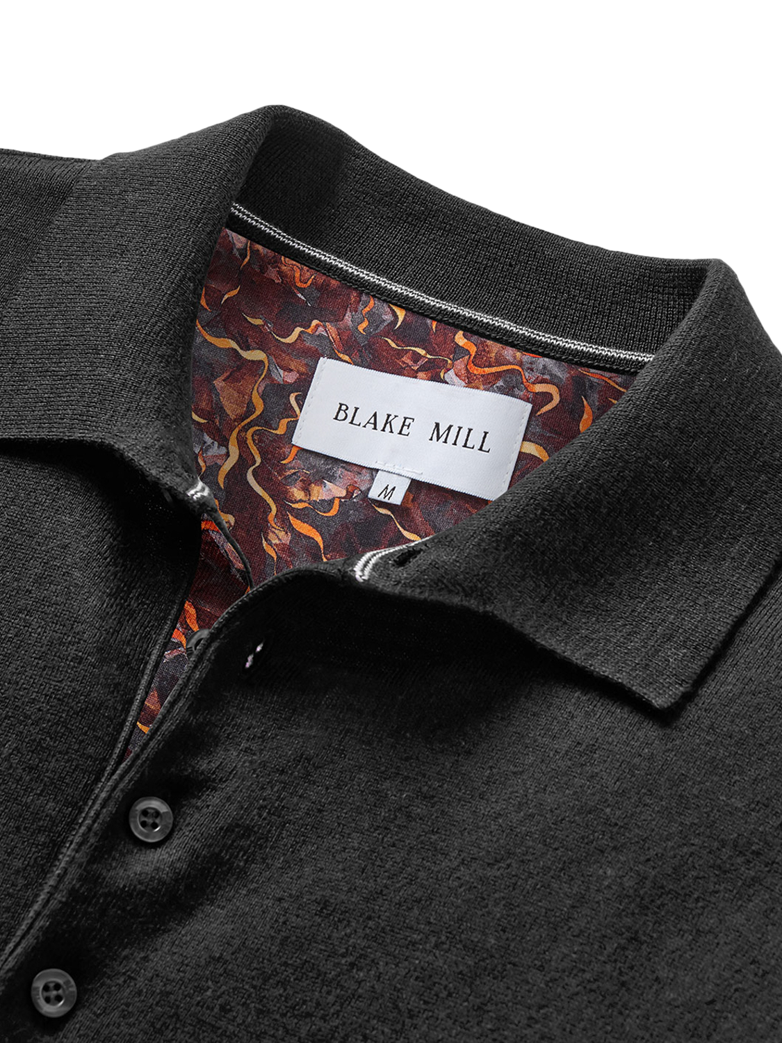 Blake Mill Cashmere Blend Knitted Polo Shirt