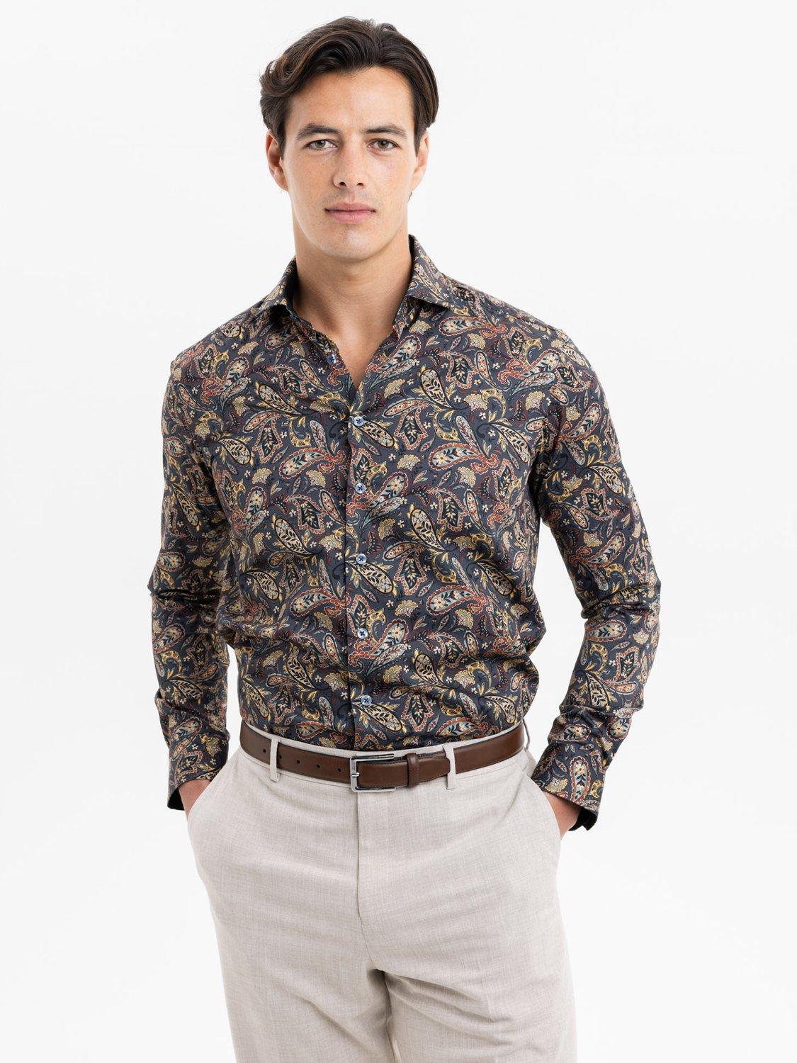 Paisley collar shirt online