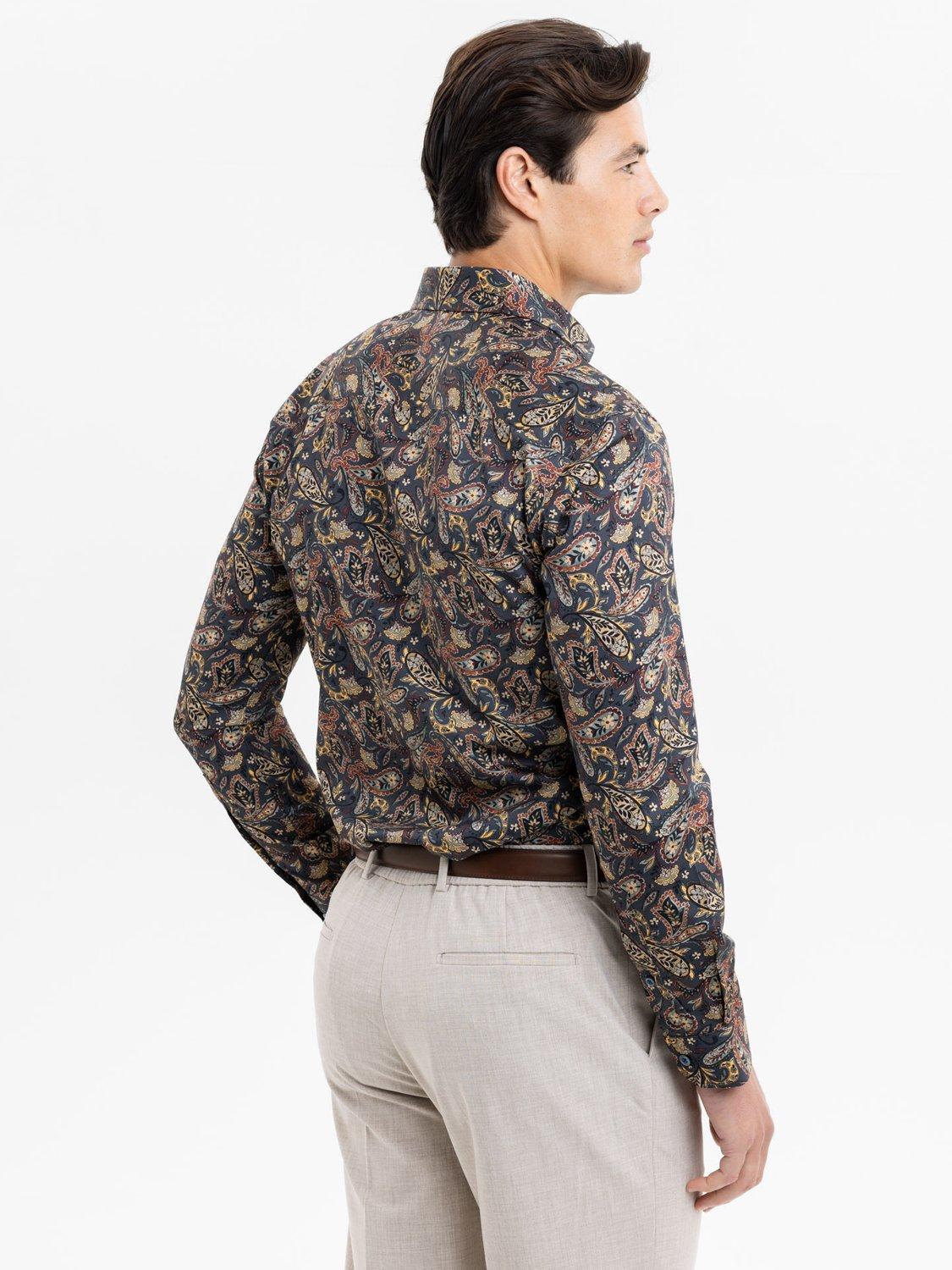 Product image 4 of 5, which shows Blake Mill Tailored Fit Cutaway Collar Floral Paisley Shirt, Multi, S