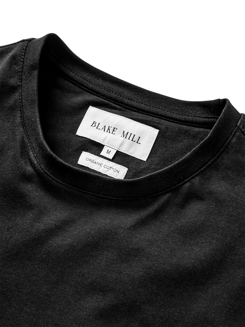Product image 3 of 5, which shows Blake Mill Organic Cotton Relaxed Fit T-Shirt, Black, S