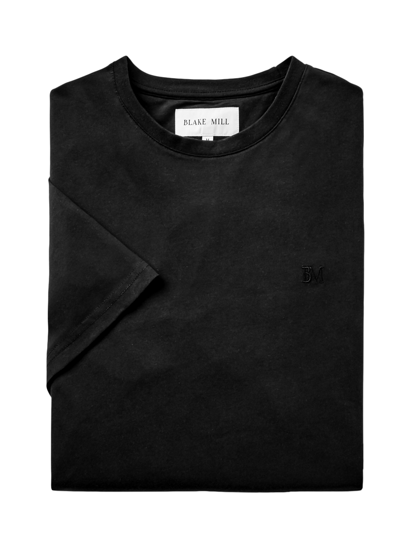 Product image 5 of 5, which shows Blake Mill Organic Cotton Relaxed Fit T-Shirt, Black, S