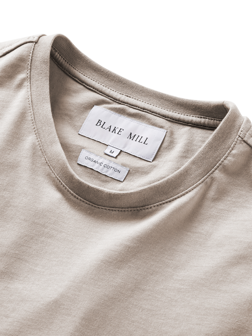 Product image 3 of 5, which shows Blake Mill Organic Cotton Relaxed Fit T-Shirt, Stone, S