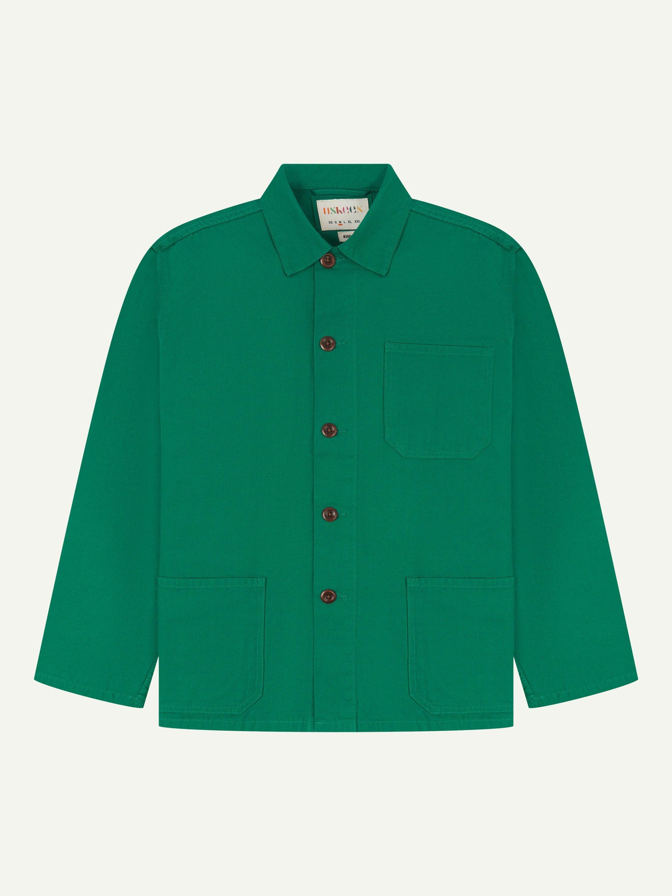 Uskees Organic Cotton Overshirt, Mint Green