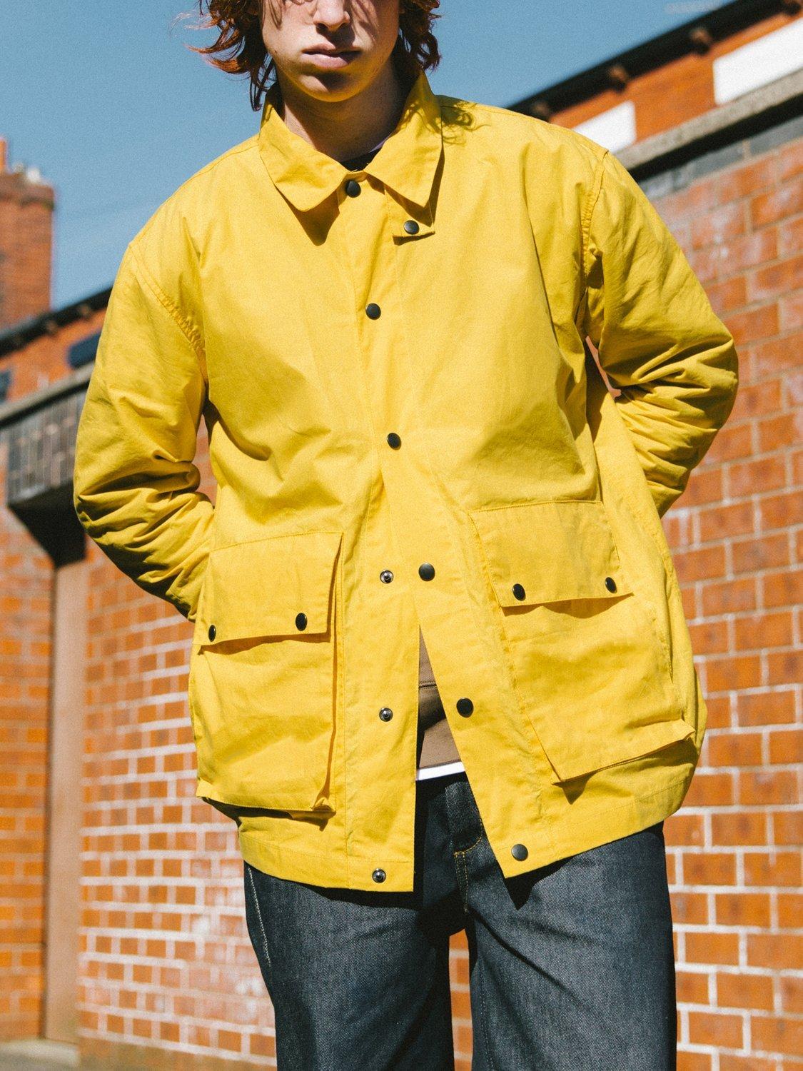Product image 6 of 9, which shows Uskees Wax Storm Jacket, Bright Yellow, L