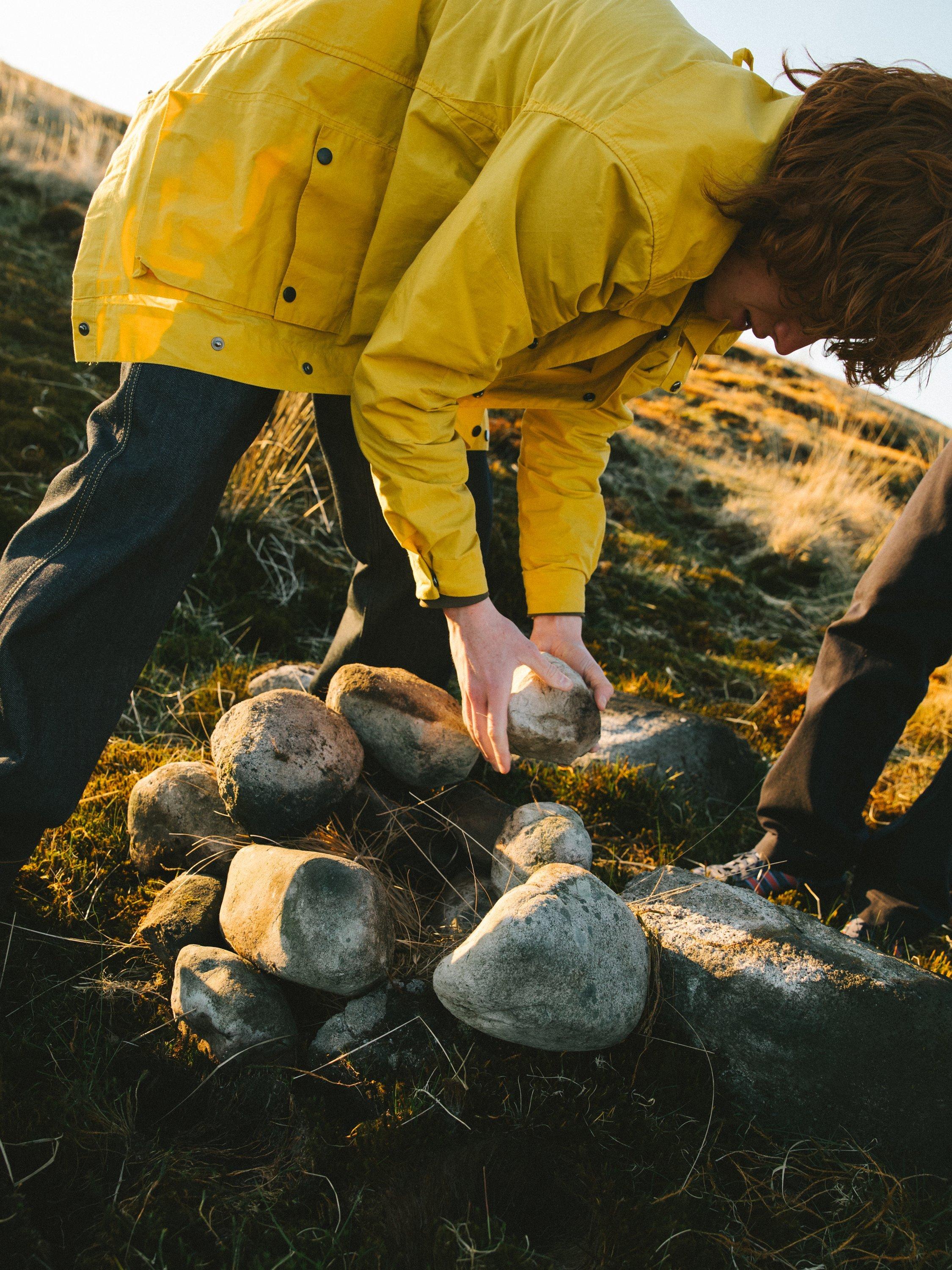 Product image 7 of 9, which shows Uskees Wax Storm Jacket, Bright Yellow, L