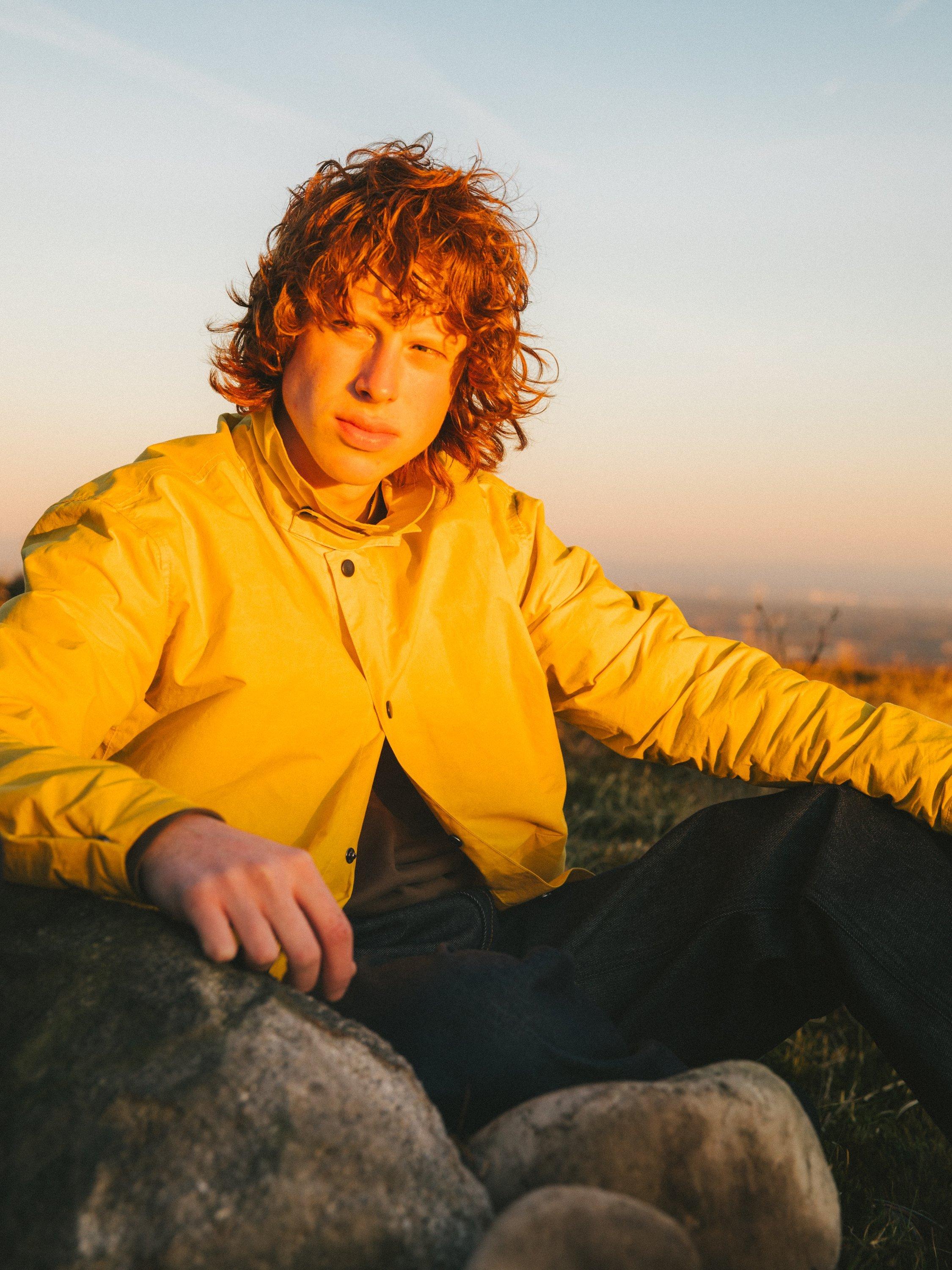 Product image 8 of 9, which shows Uskees Wax Storm Jacket, Bright Yellow, L