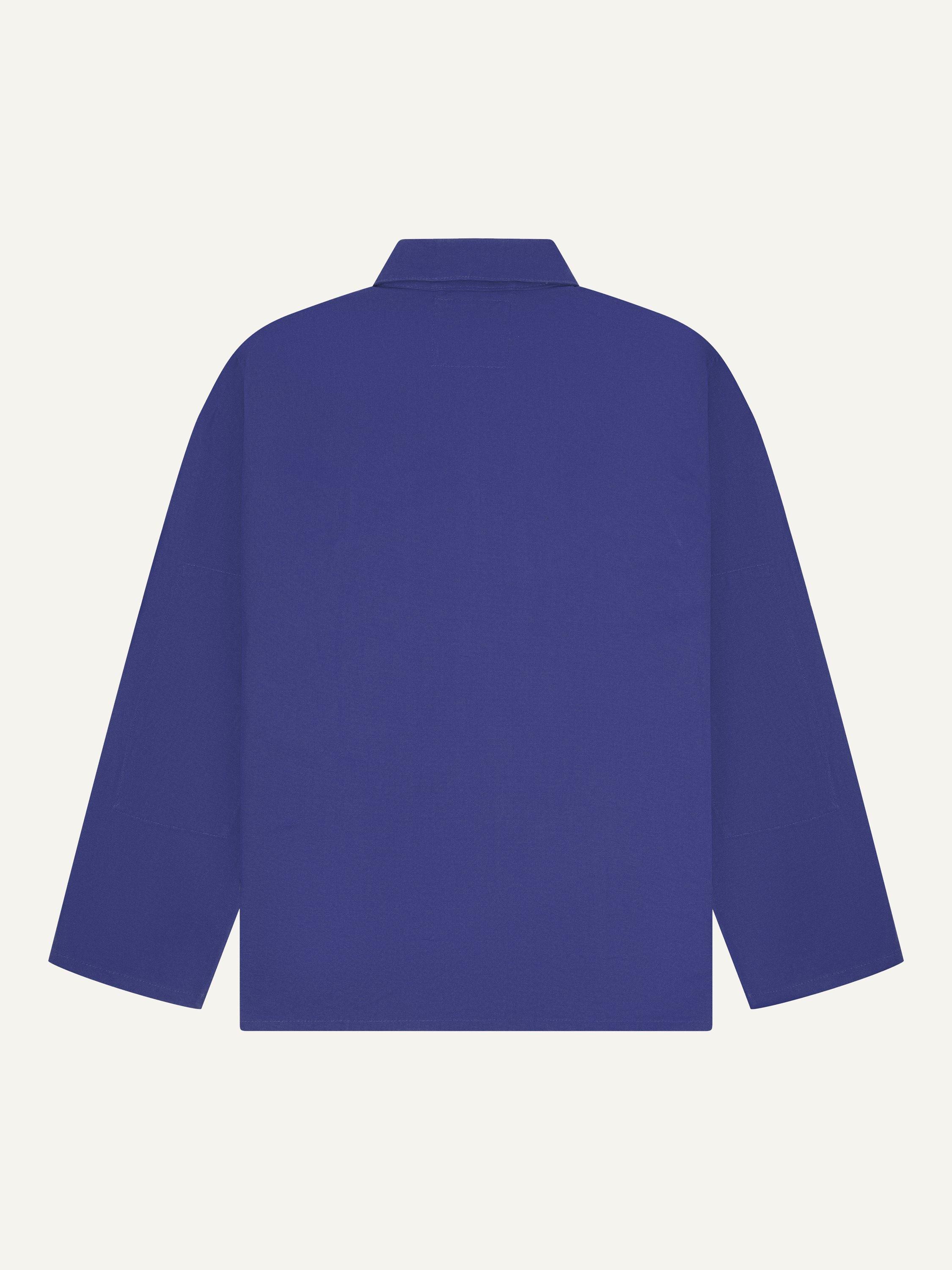 Product image 2 of 4, which shows Uskees Organic Cotton Overshirt, Ultra Blue, S