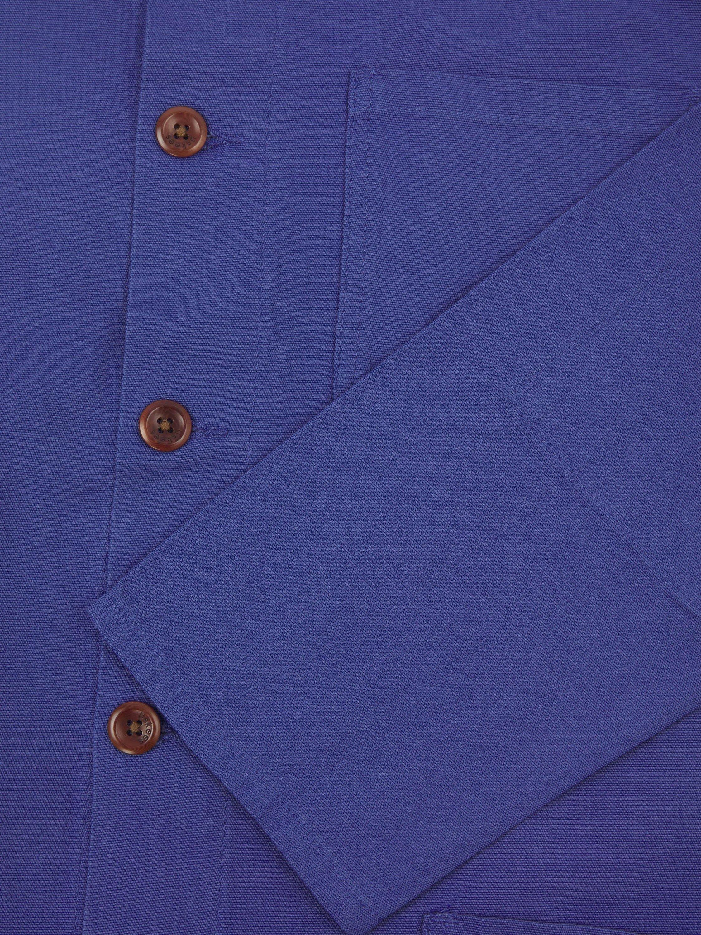 Product image 4 of 4, which shows Uskees Organic Cotton Overshirt, Ultra Blue, S