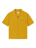 Uskees Waffle Organic Cotton Capri Shirt, Yellow