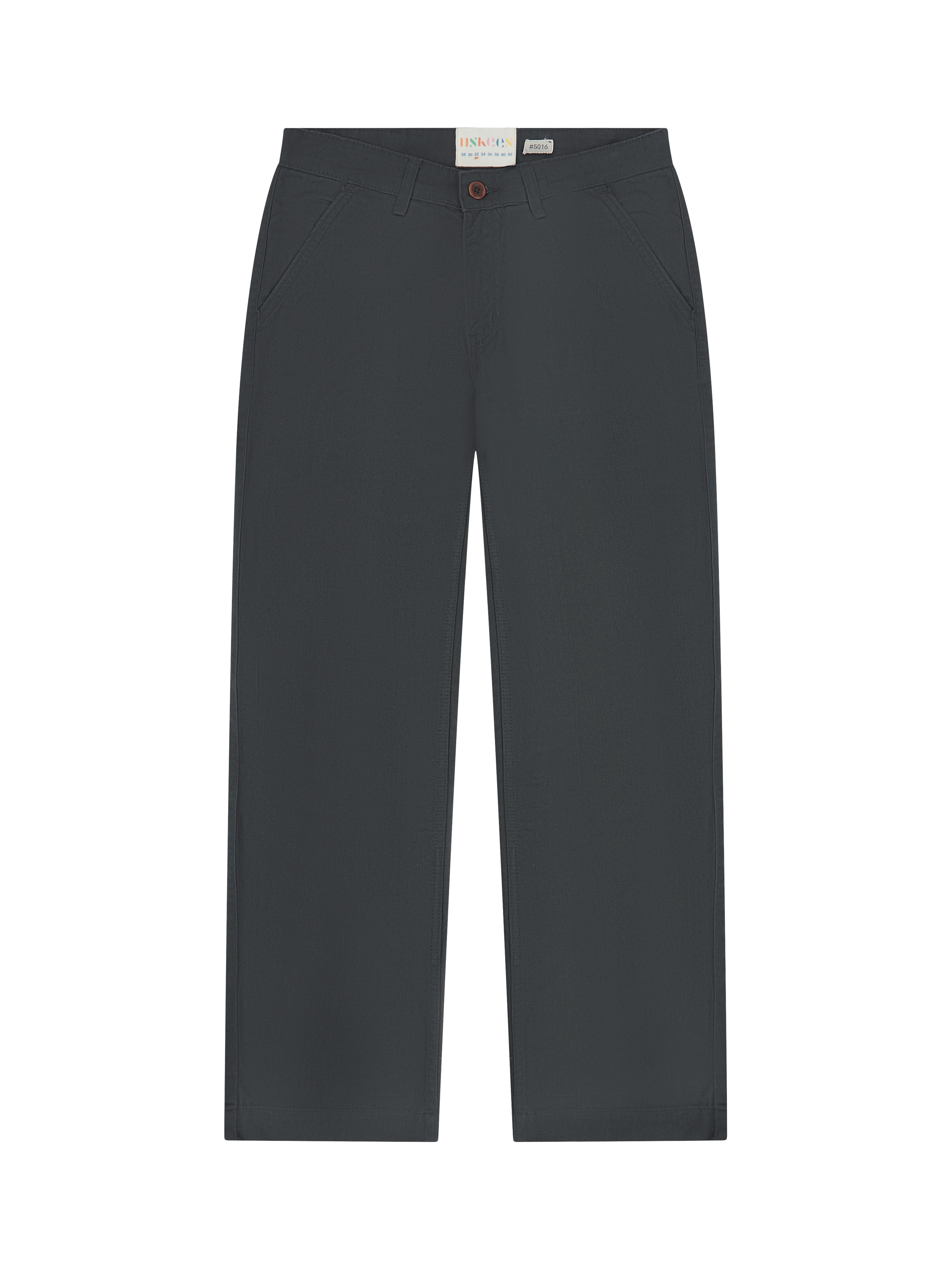 Uskees Organic Cotton Commuter Trousers, Charcoal