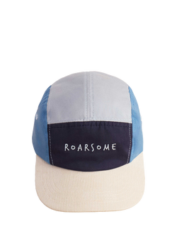 Roarsome Kids' 5 Panel Baseball Cap, Blue/Multi
