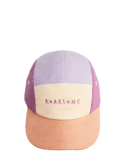 Roarsome Kids' 5 Panel Baseball Cap, Purple/Multi