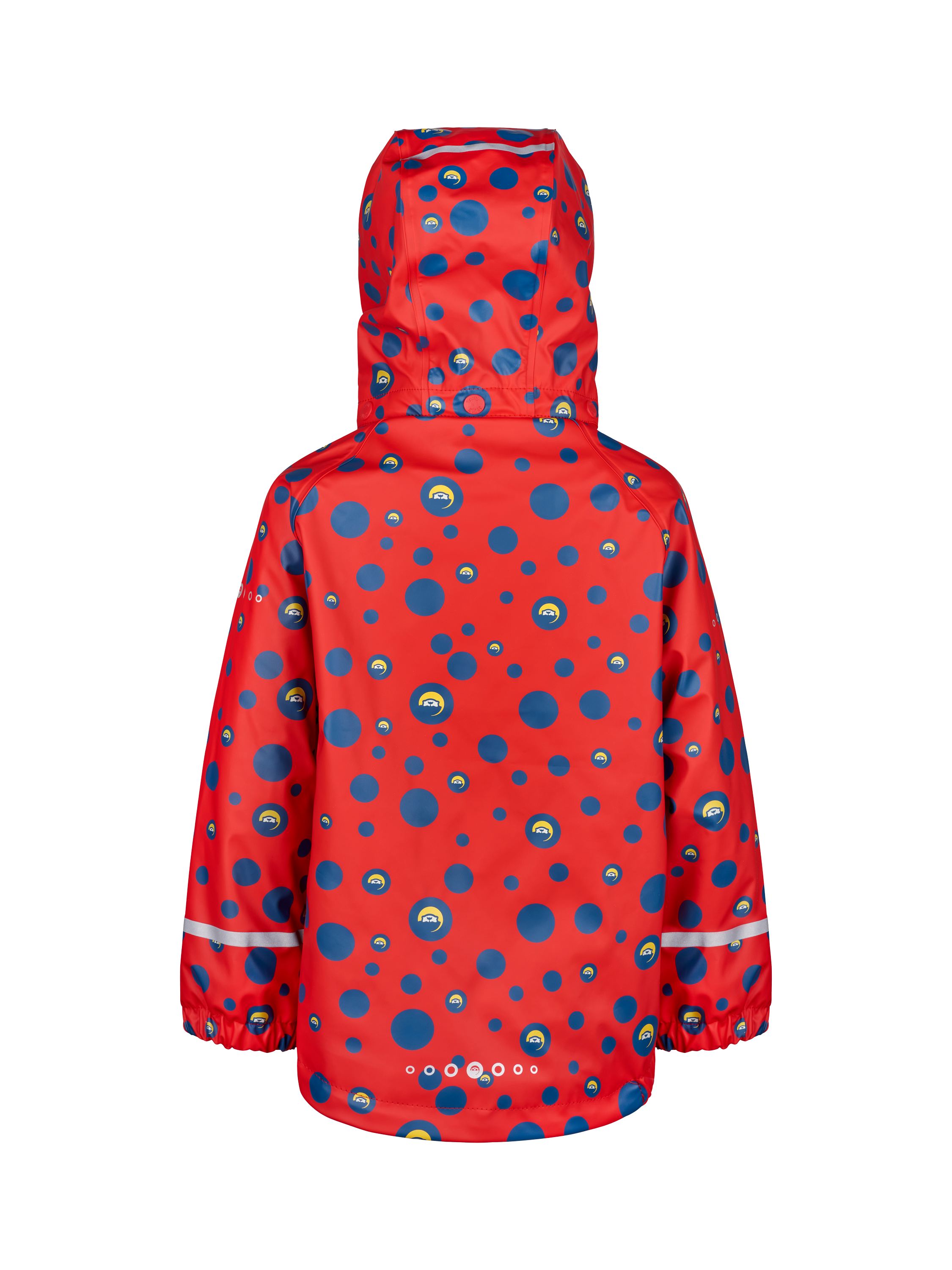 Product image 2 of 5, which shows Spotty Otter Kids' Forest Leader Insulated Printed Waterproof Jacket, Red/Multi, 1-2 years