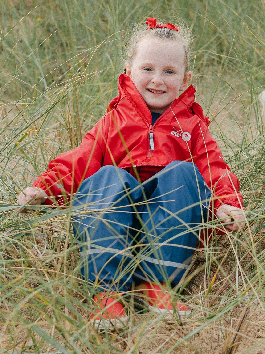 Product image 6 of 7, which shows Spotty Otter Kids' Forest Leader Insulated Waterproof Jacket, Red, 1-2 years