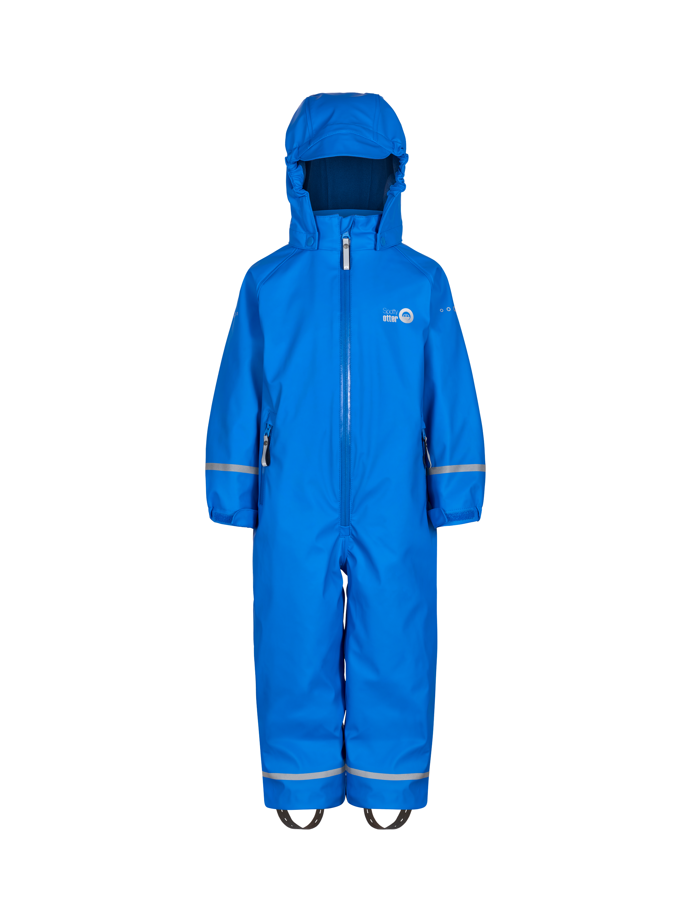 Product image 1 of 5, which shows Spotty Otter Kids' Forest Leader Insulated Waterproof Splashsuit, Blue, 1-2 years