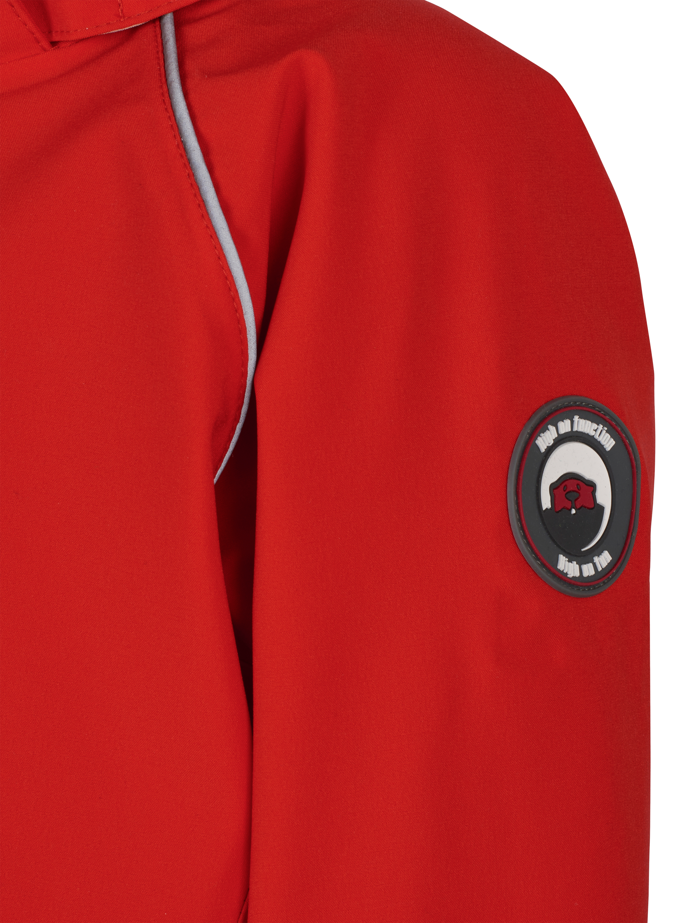Product image 6 of 9, which shows Spotty Otter Kids' Patrol Insulated Waterproof Jacket, Fiery Red, 2-3 years