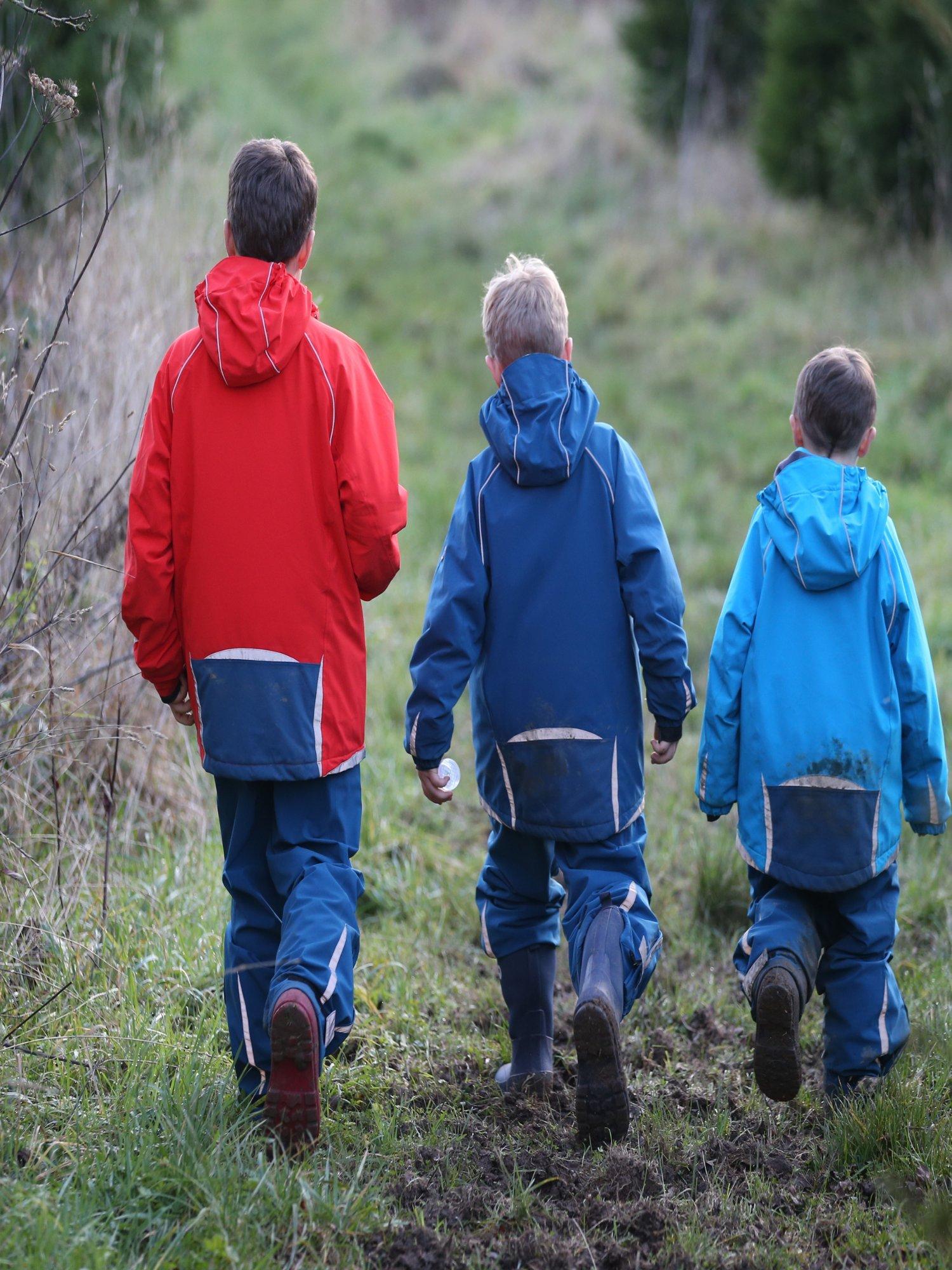 Product image 9 of 9, which shows Spotty Otter Kids' Patrol Insulated Waterproof Jacket, Fiery Red, 2-3 years