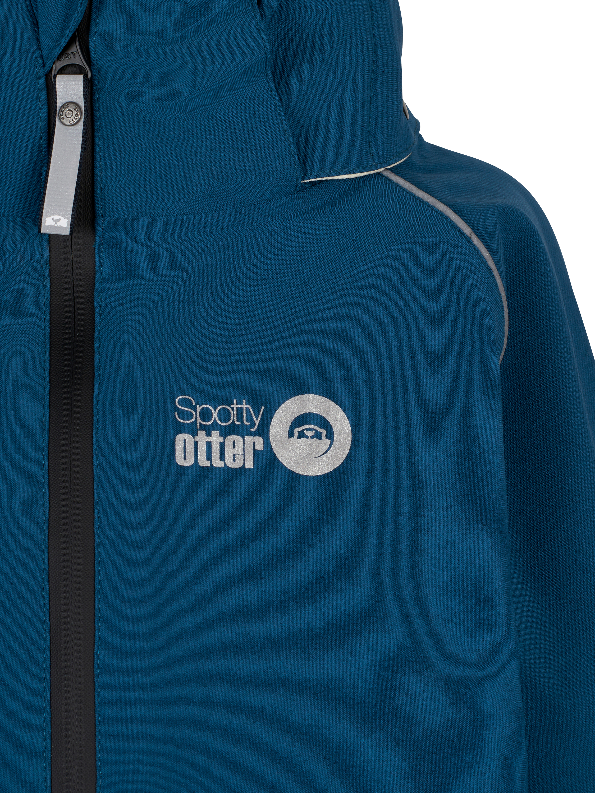 Product image 3 of 8, which shows Spotty Otter Kids' Patrol Insulated Waterproof Jacket, Navy, 2-3 years