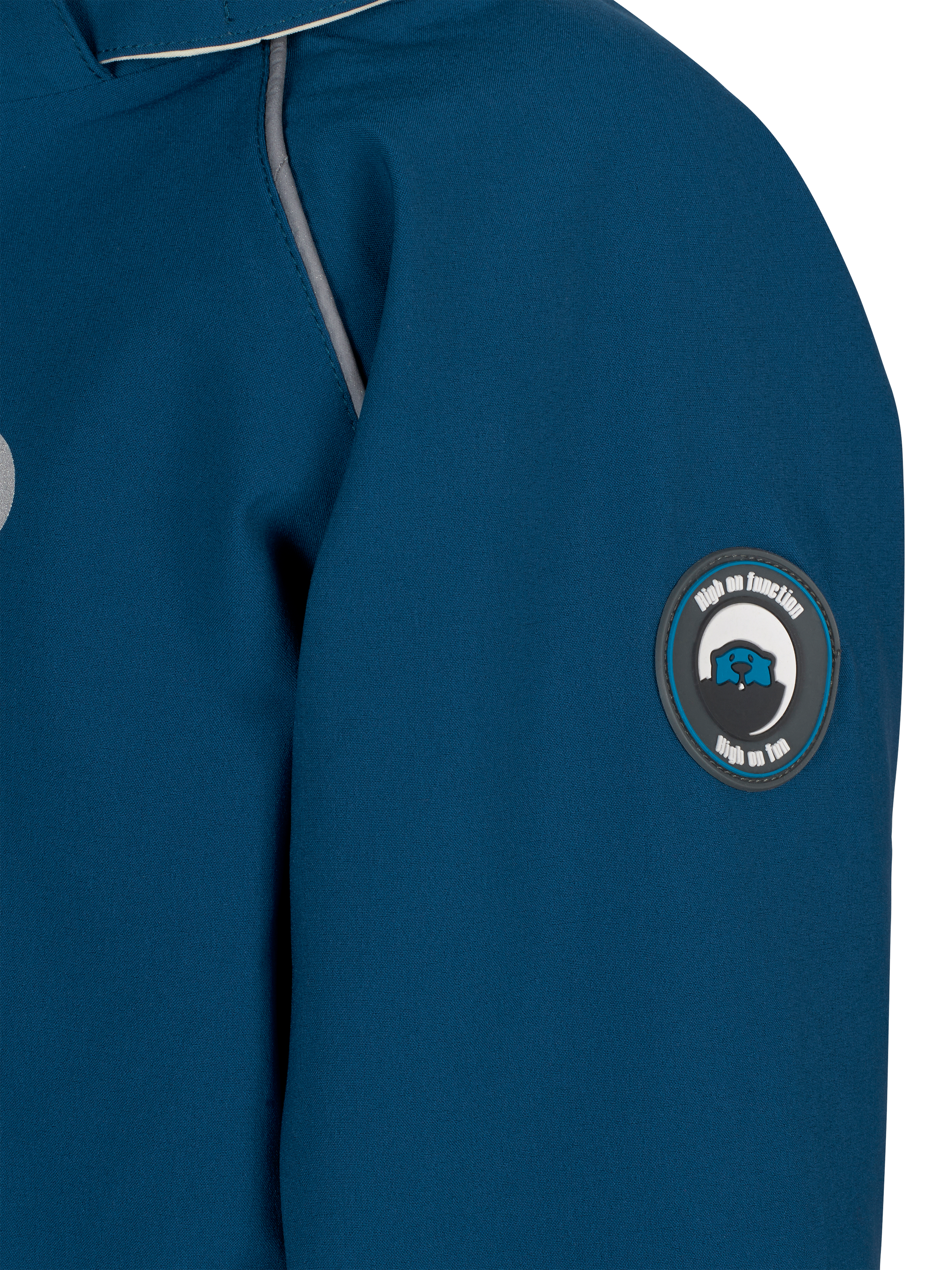 Product image 5 of 8, which shows Spotty Otter Kids' Patrol Insulated Waterproof Jacket, Navy, 2-3 years
