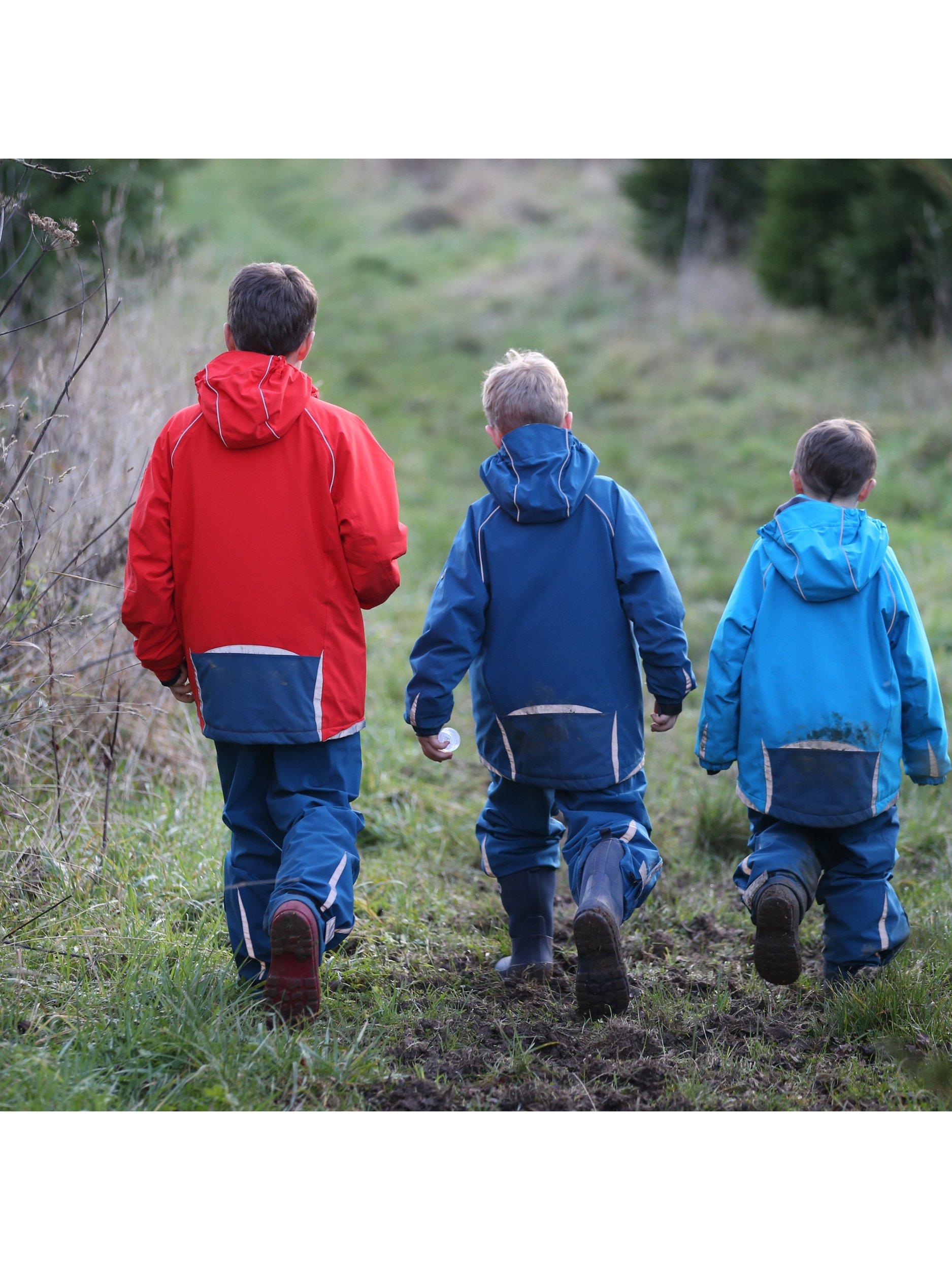 Product image 8 of 8, which shows Spotty Otter Kids' Patrol Insulated Waterproof Jacket, Navy, 2-3 years
