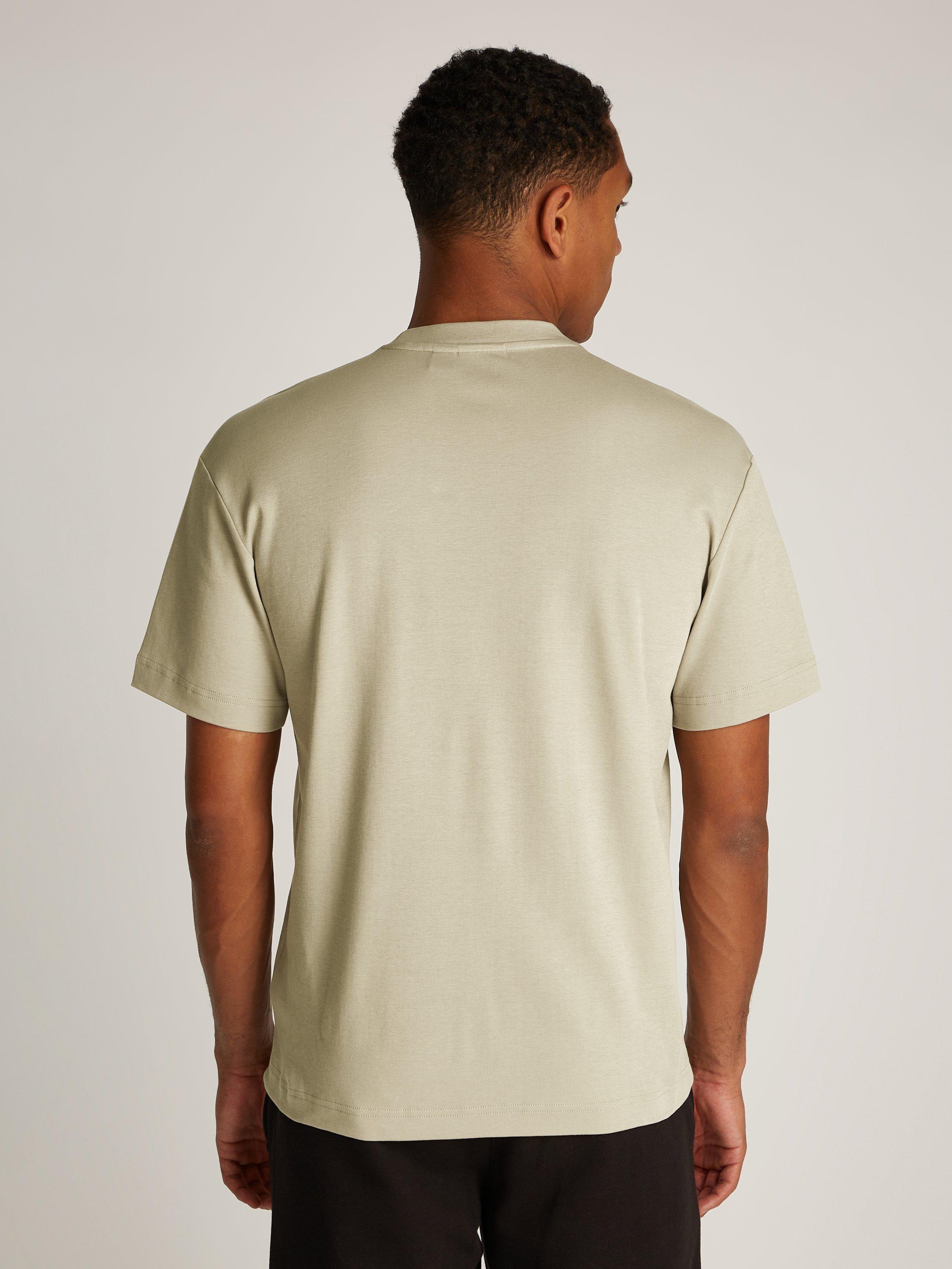 Product image 2 of 6, which shows Calvin Klein Nano Logo T-Shirt, Vintage Khaki, M