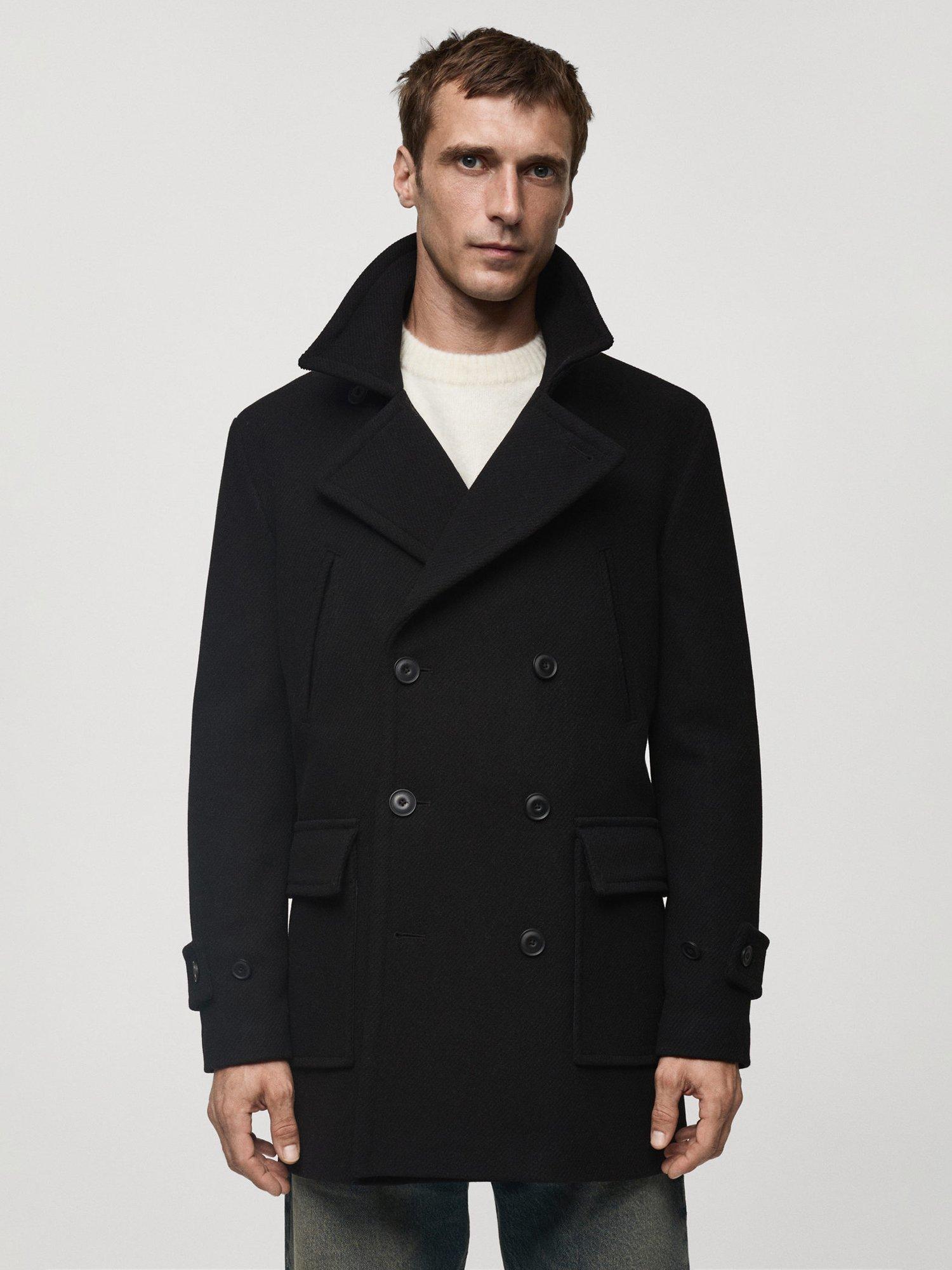 Mango Nino Coat, Black
