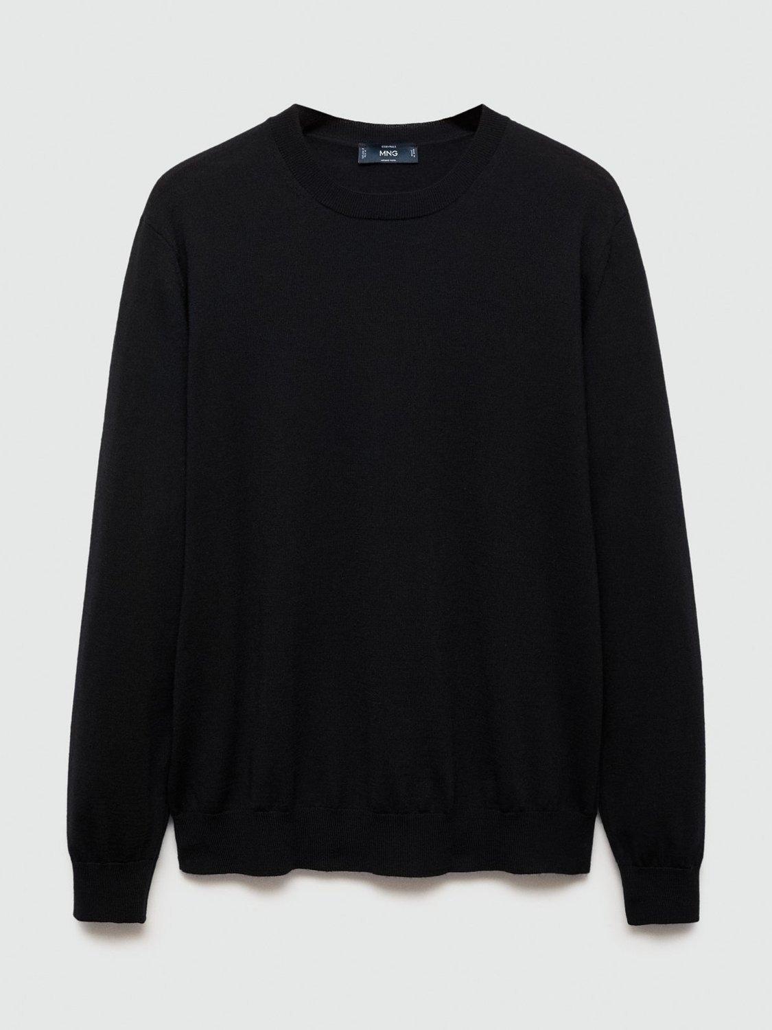 Black wool jumpers hotsell