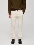 Mango Berdam Slim Fit Corduroy Trousers, Cream