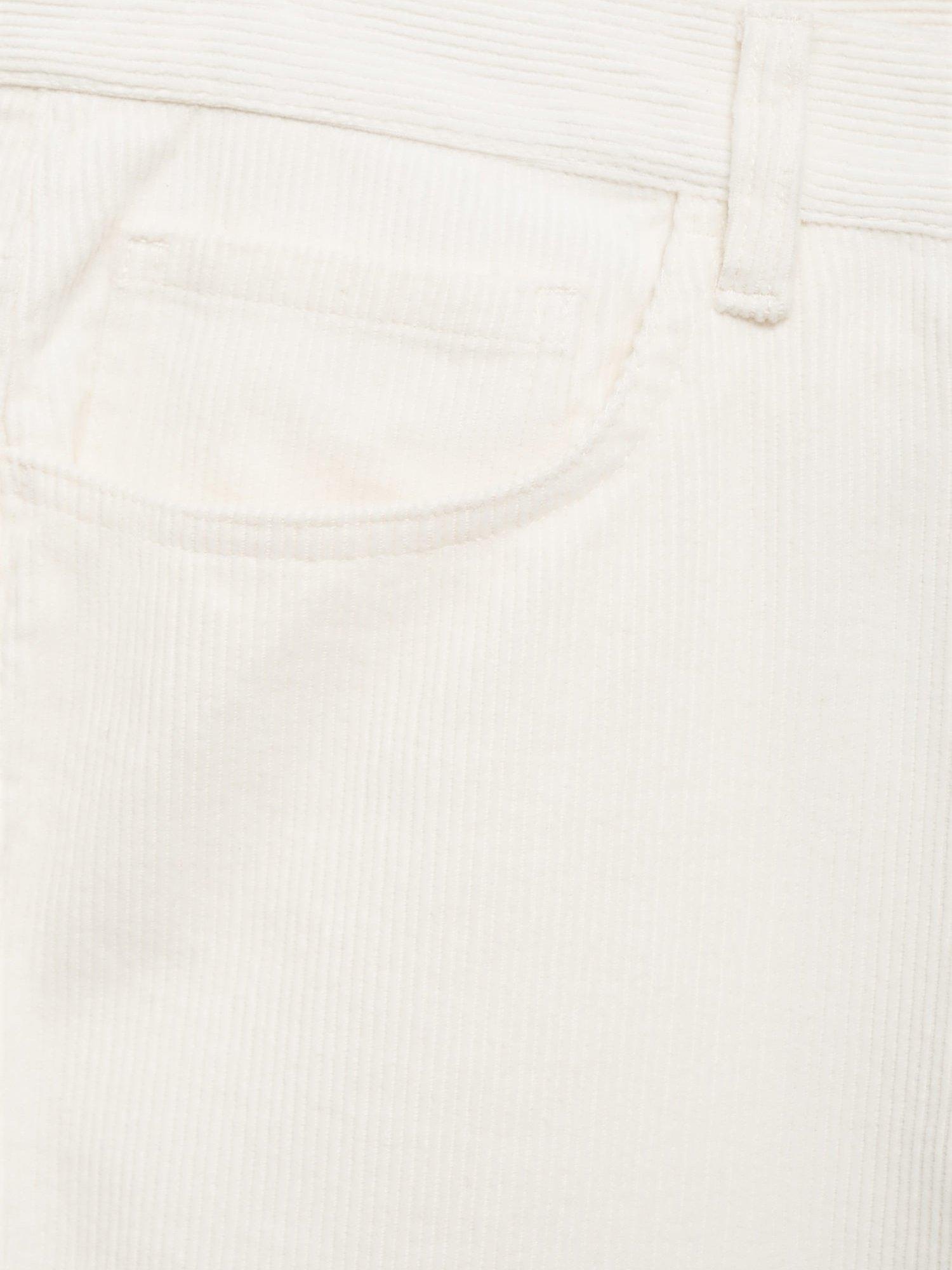 Product image 8 of 8, which shows Mango Chicago Corduroy Trousers, Natural White, 31