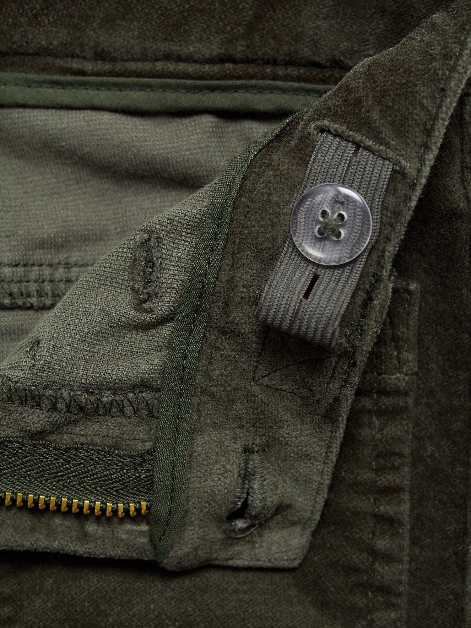 Product image 5 of 6, which shows Mango Kids' Velvet Trousers, Khaki, 6 years