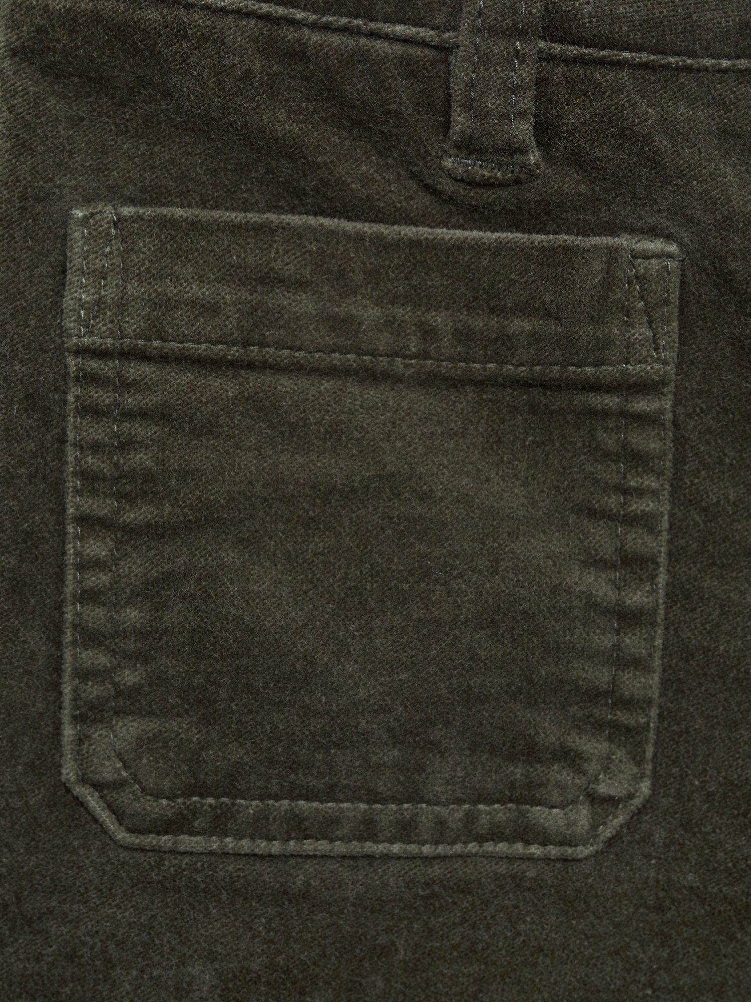 Product image 6 of 6, which shows Mango Kids' Velvet Trousers, Khaki, 6 years