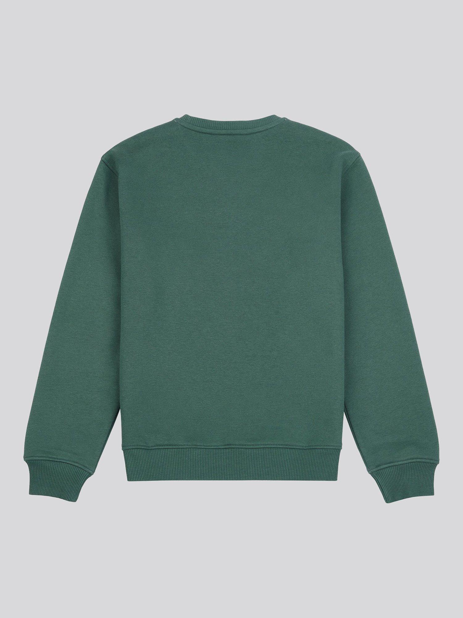 Product image 2 of 3, which shows Lee Kids' Badge Crew Neck Sweatshirt, Jungle Green, 7-8 years