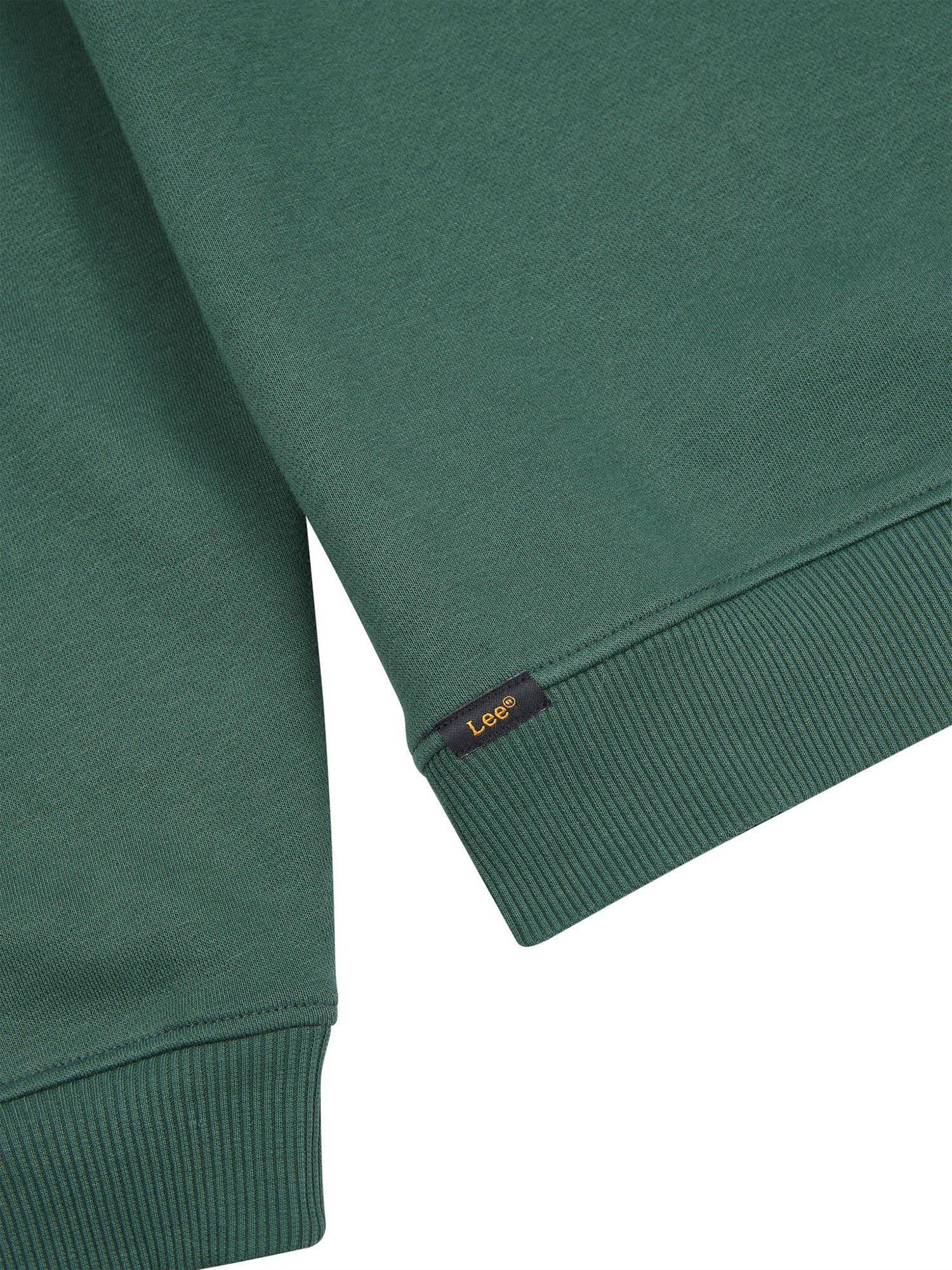 Product image 3 of 3, which shows Lee Kids' Badge Crew Neck Sweatshirt, Jungle Green, 7-8 years