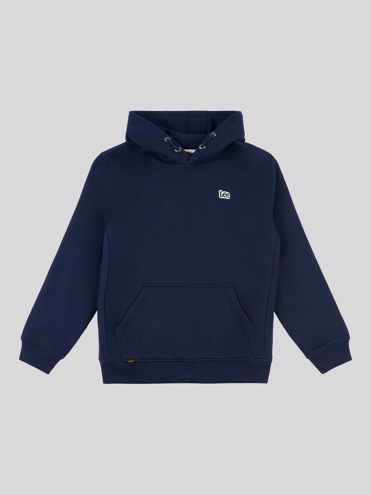 Product image 1 of 3, which shows Lee Kids' Badge Hoodie, Navy Blazer, 7-8 years