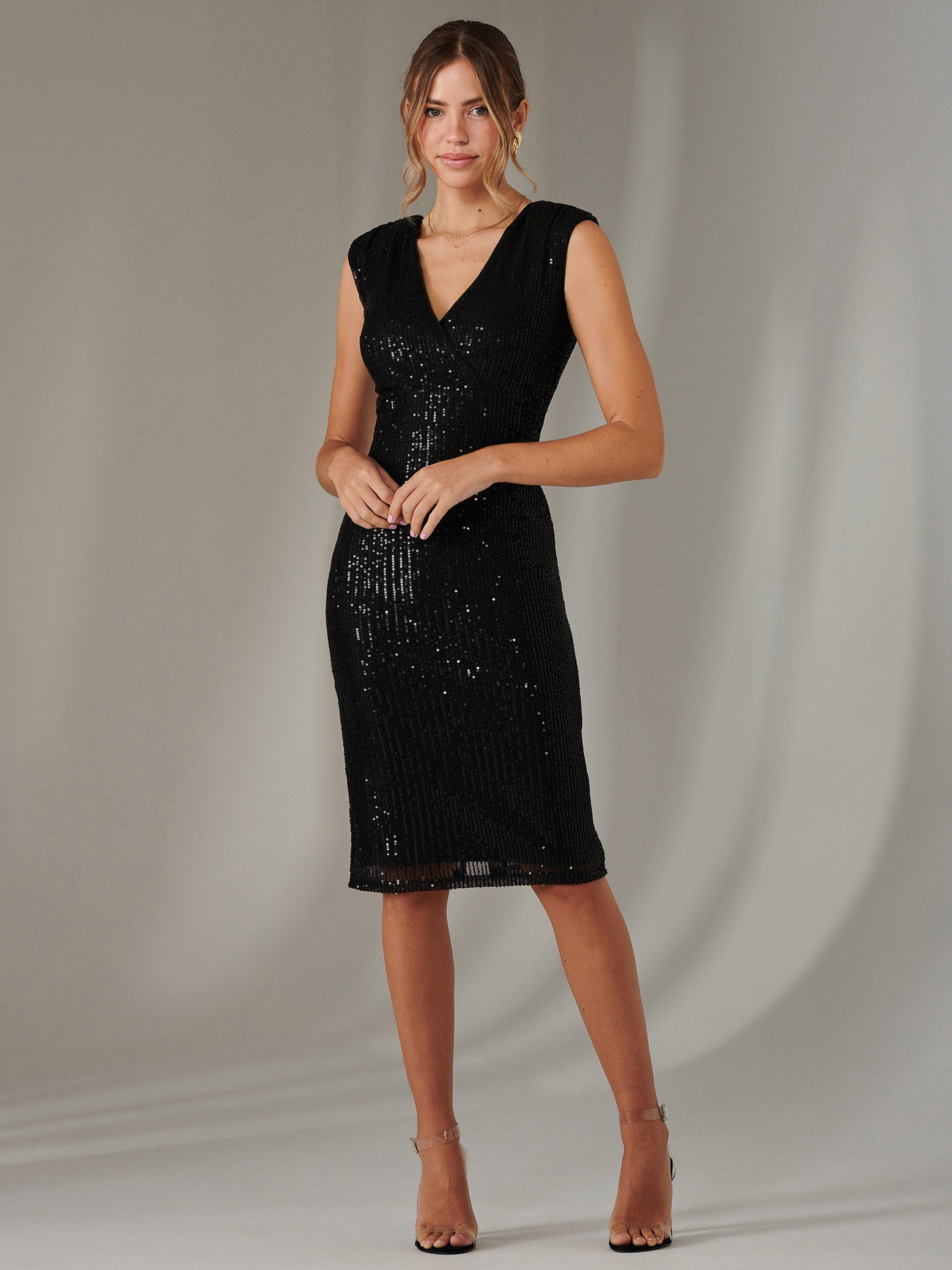 Jolie Moi Qaya Sequin Bodycon Midi Dress