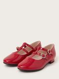 Monsoon Kids' Patent Ballerina Shoes, Red