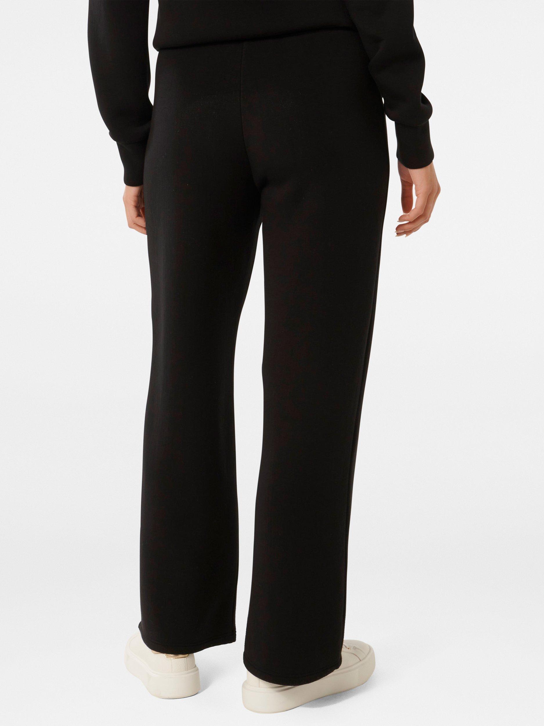 Product image 2 of 5, which shows Forever New Tiana Wide Leg Joggers, Black, XXS