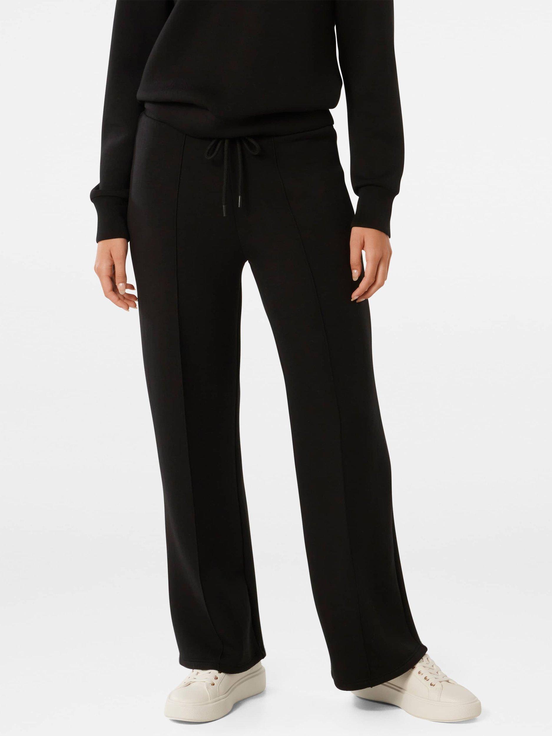 Product image 5 of 5, which shows Forever New Tiana Wide Leg Joggers, Black, XXS