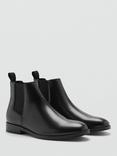 Mango London Chelsea Boots, Black