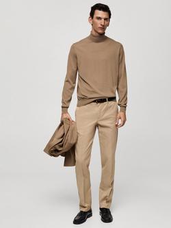 Mango Nicco Regular Fit Trousers - view 2, Beige