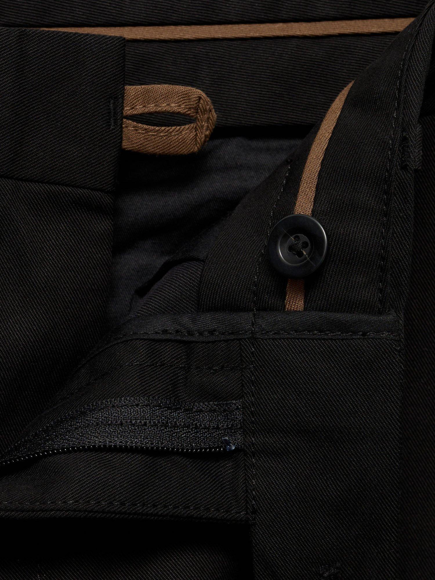 Product image 8 of 8, which shows Mango Nicco Regular Fit Trousers, Black, 30