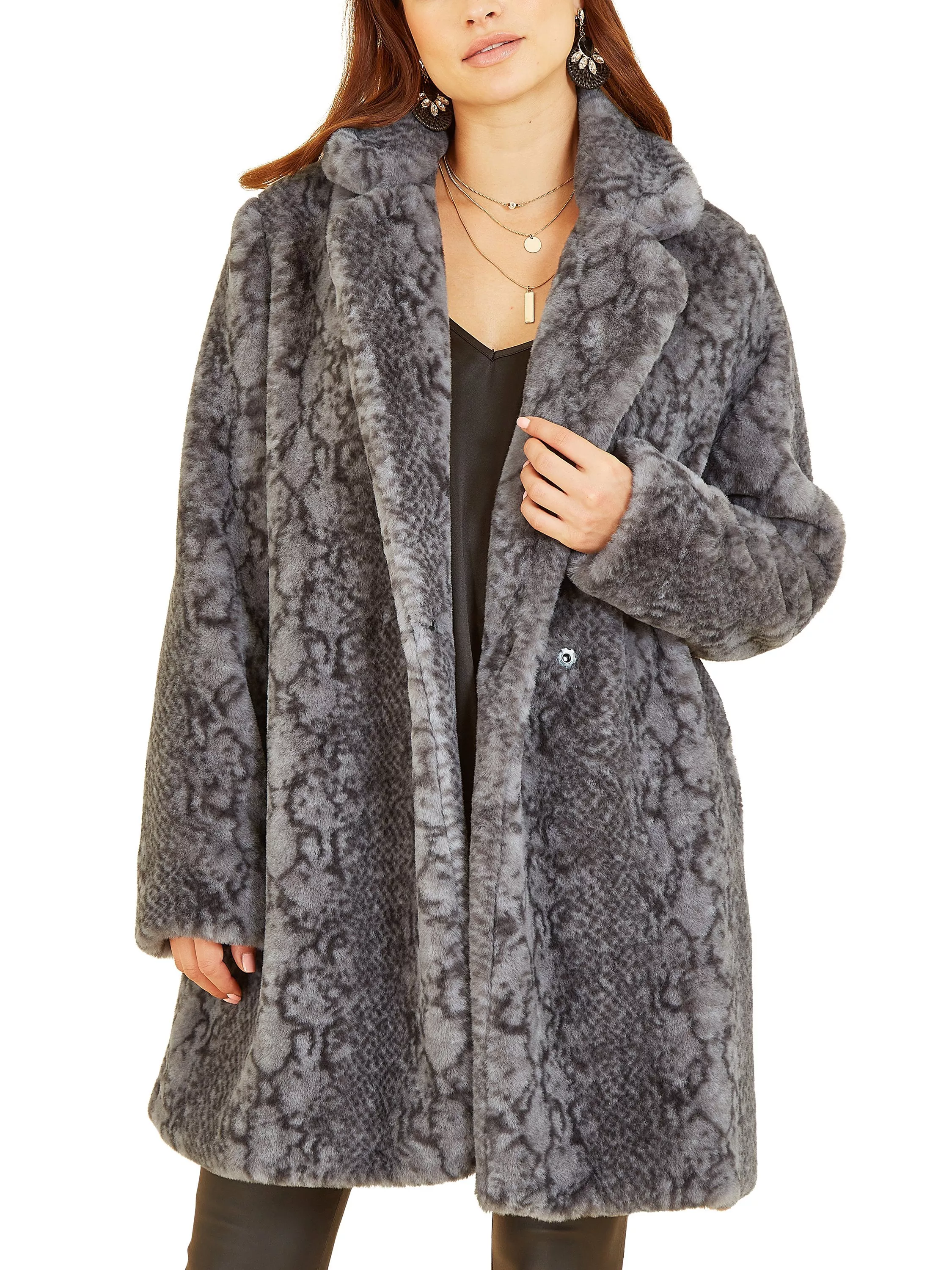 Snakeskin coat clearance
