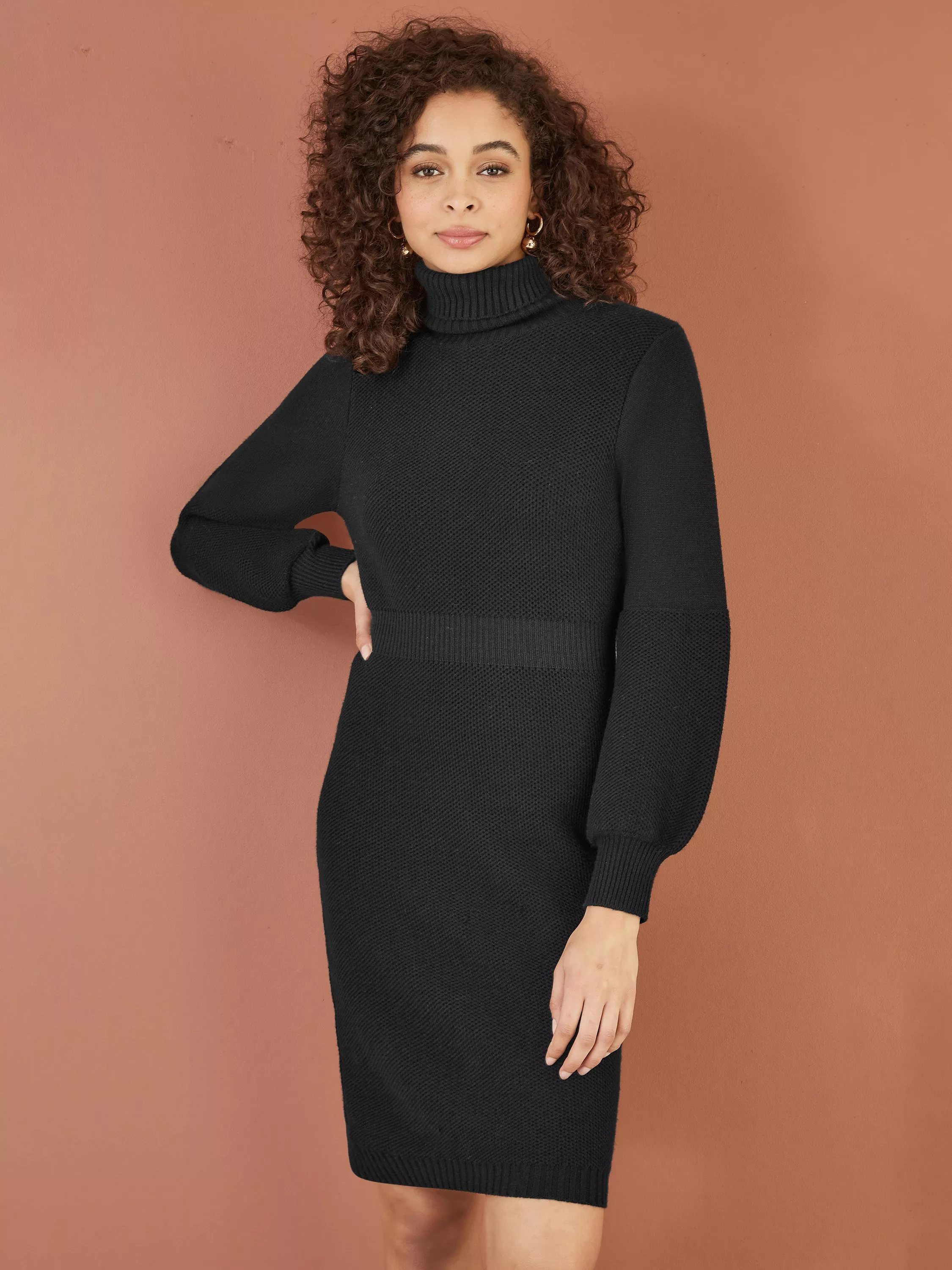 Roll Neck Black Dresses John Lewis Partners