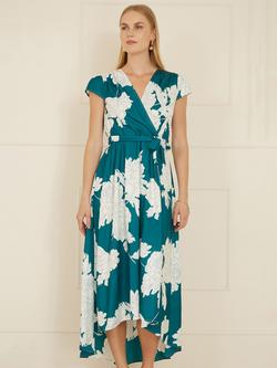 Yumi Blossom Wrap Midi Dress, Green