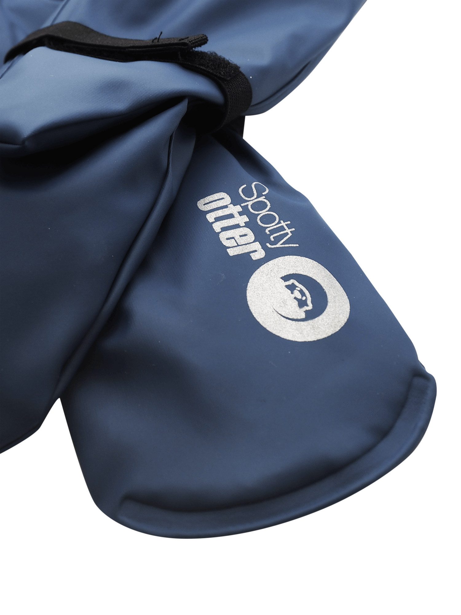 Product image 2 of 4, which shows Spotty Otter Kids' Forest Ranger Waterproof Mittens, Navy, 1-2 years