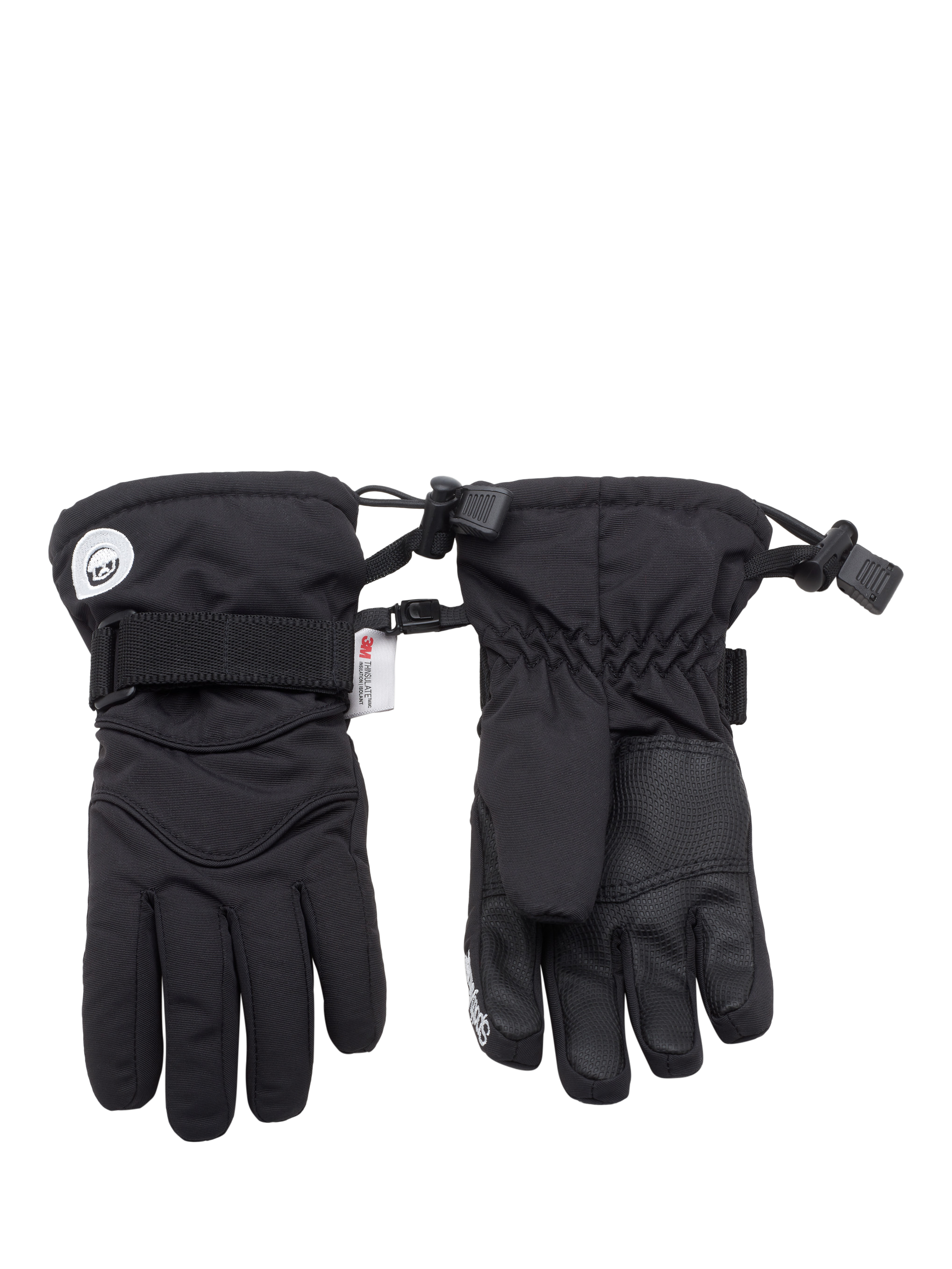 Product image 2 of 5, which shows Spotty Otter Kids' Patrol Winter Gloves, Black, 7-8 years