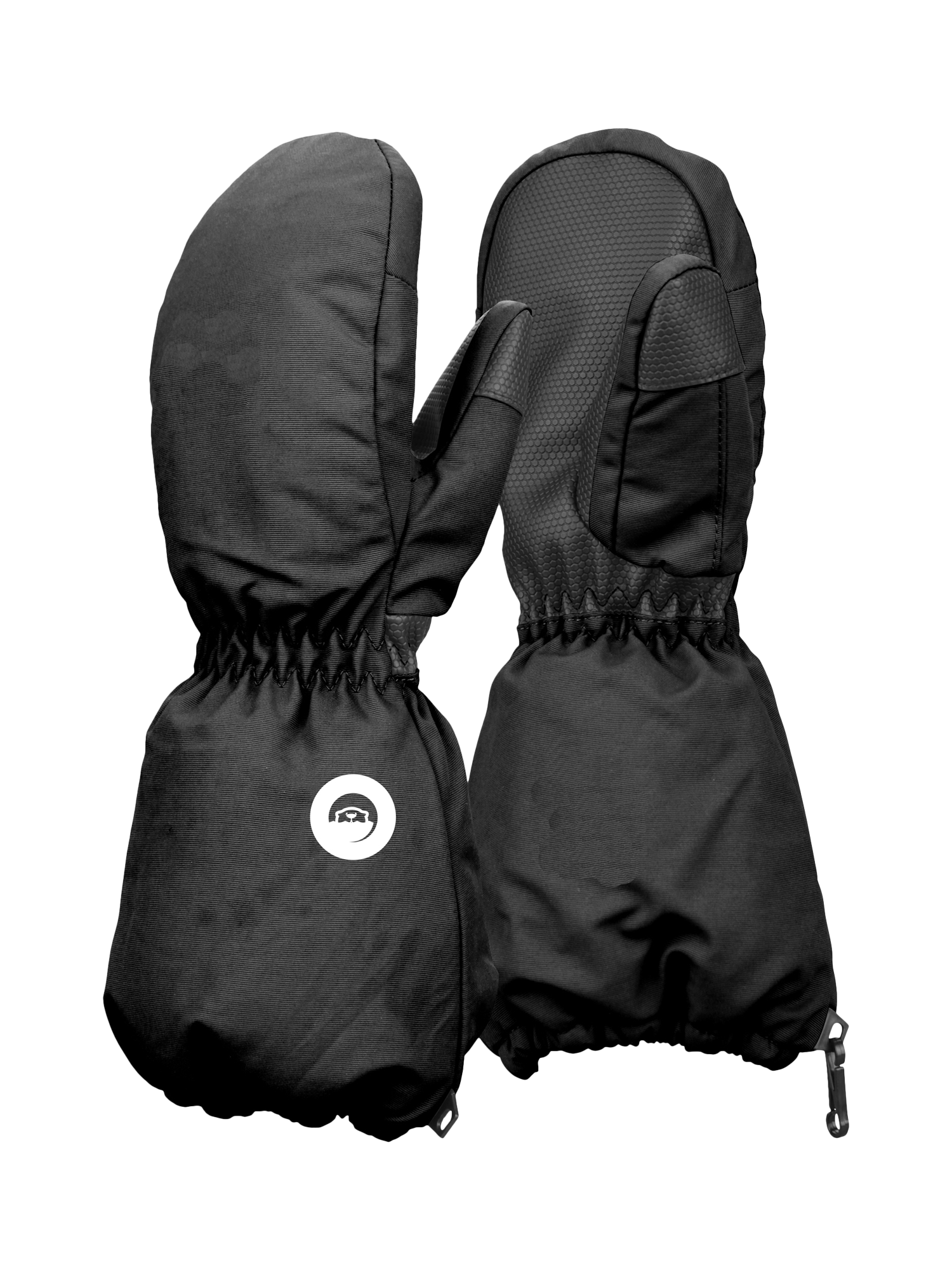 Product image 1 of 1, which shows Spotty Otter Kids' Patrol Winter Mittens, Black, 1-2 years
