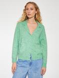Monsoon Cora Collar Cardigan, Green