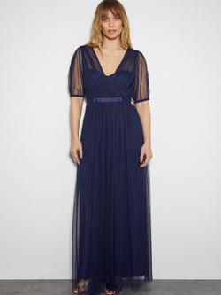 Monsoon Ellie Maxi Dress, Navy