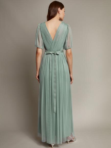 Monsoon Ellie Maxi Dress - view 2, Sage